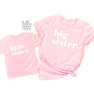 Big Sis Little Sis Set, Sister Set, Sibling Set, Newborn Baby Sister, Pregnancy Announcement, Sister Gifts, Family Tees, Big Sister Shirt