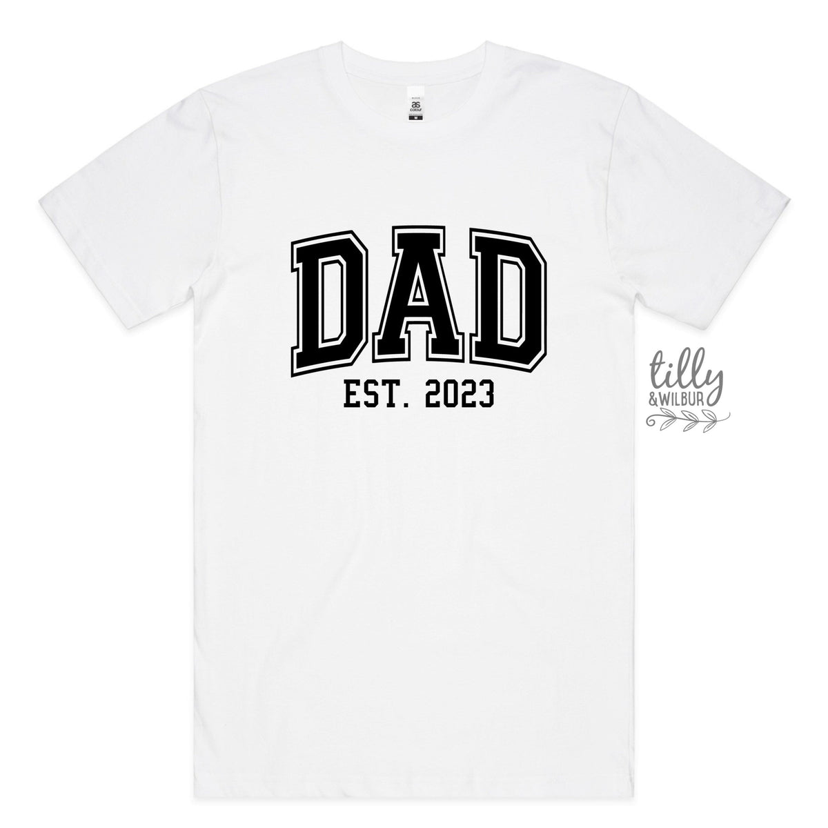 Dad Est T-Shirt, Gift For Dad, Father&#39;s Day T-Shirt, Funny Dad T-Shirt, New Dad T-Shirt, Baby Shower Gift, Birthday Gift, Christmas Gift