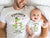 Our First Father's Day 2023 Baby Bodysuit And Dad T-Shirt With Names, Happy 1st Father's Day, Fathers Day Baby, First Fathers Day Baby Gift
