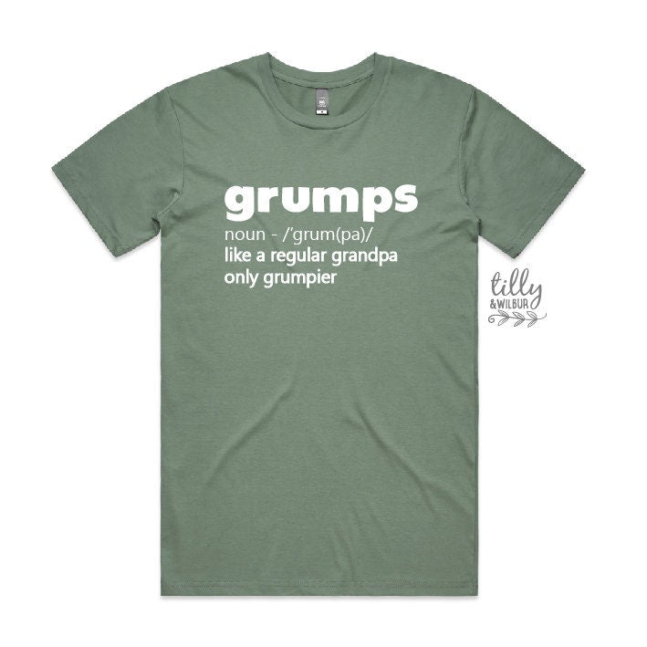Grandpa T-Shirt, Grumps Like A Normal Grandpa Only Grumpier, Grandpa Gift, Grandad Gift, Grandparent Gift, Funny Grandpa Shirt, Dad Gift