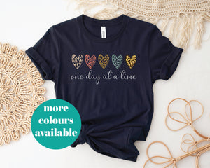 One Day At A Time T-Shirt, Positive Thinking T-Shirt, Mental Health T-Shirt, Mental Health Awareness T-Shirt, Be Kind T-Shirt, Women's Gift