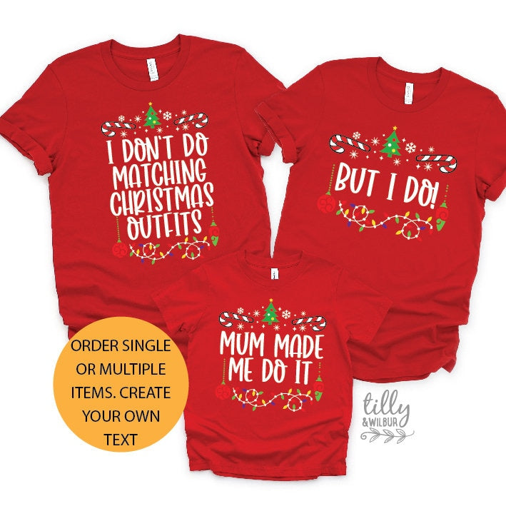 mom and son matching christmas shirts