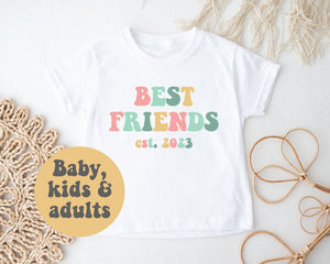 Best Friends T-Shirt, Best Friends Bodysuit, Pregnancy Announcement Bodysuit, Best Friend Arriving, Pregnancy Announcement, Baby Shower Gift