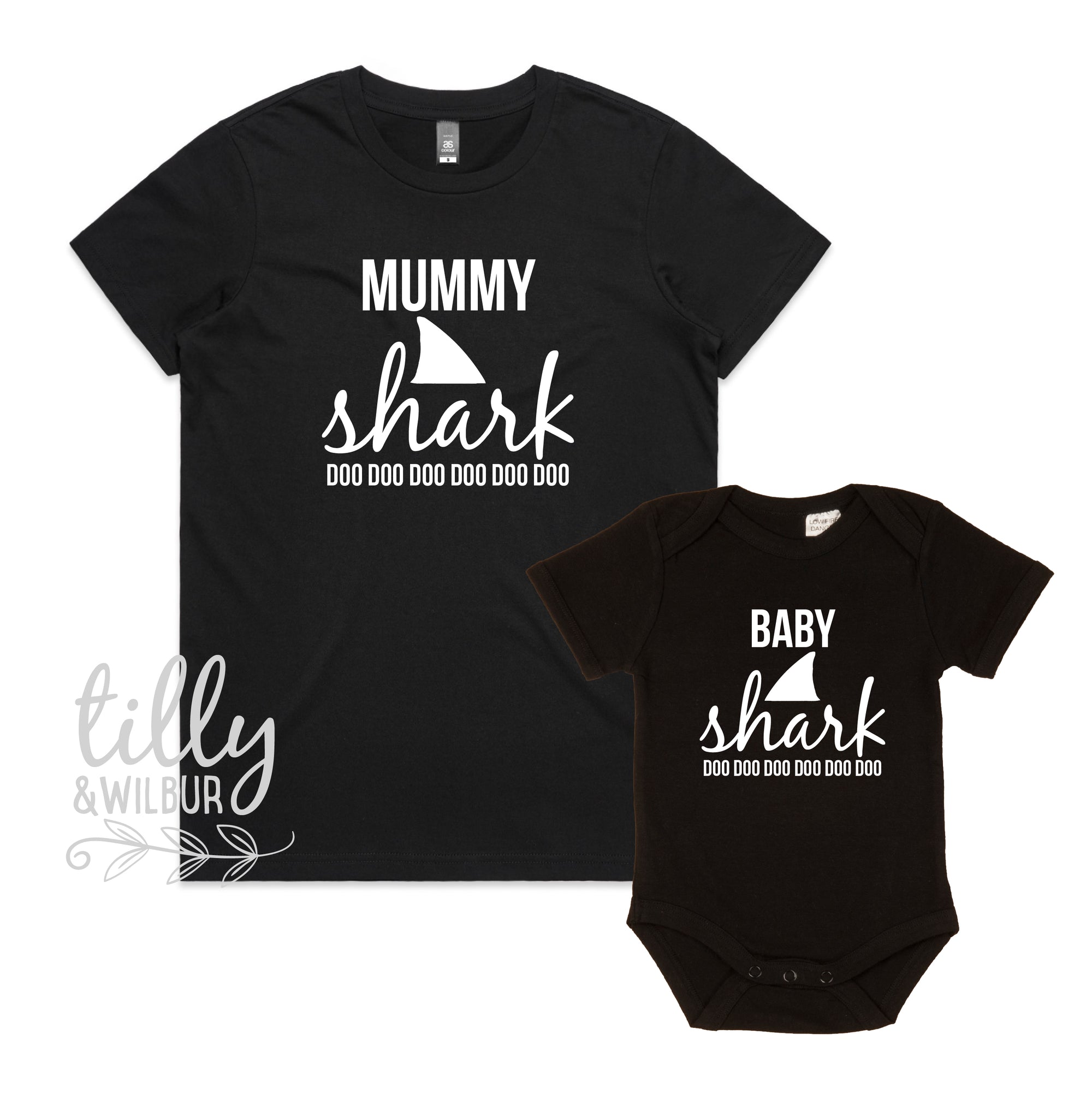 Mummy Shark Do Do Do Do Do Do Baby Shark Matching Set
