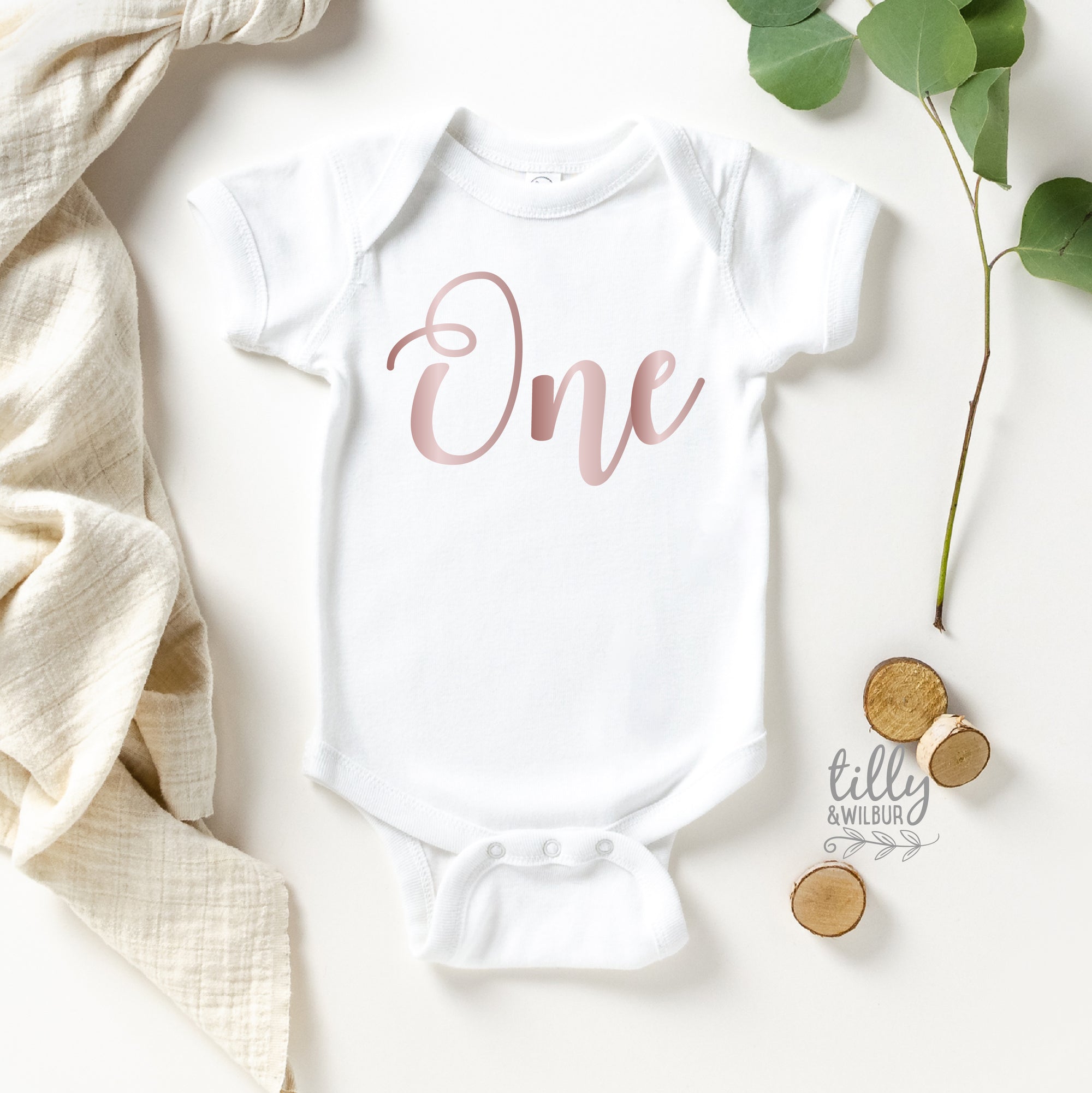 One 1st Birthday Bodysuit