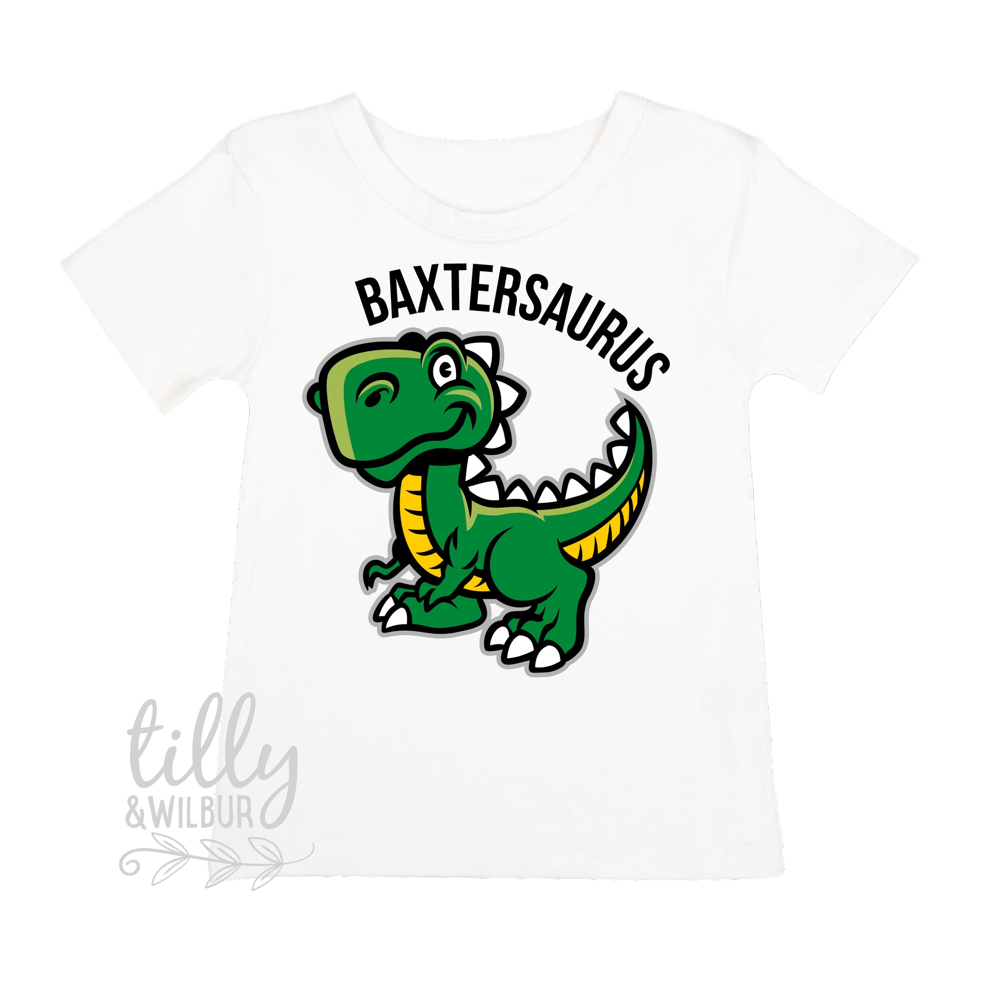 Personalised Dinosaur T-Shirt For Boys