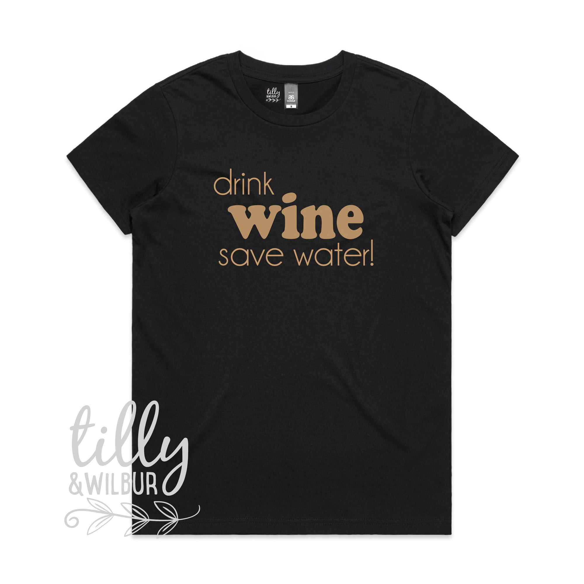 Drink Wine Save Water Women's Tee