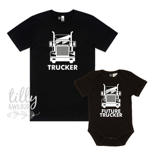 Trucker & Trucker In The Making Matching Set
