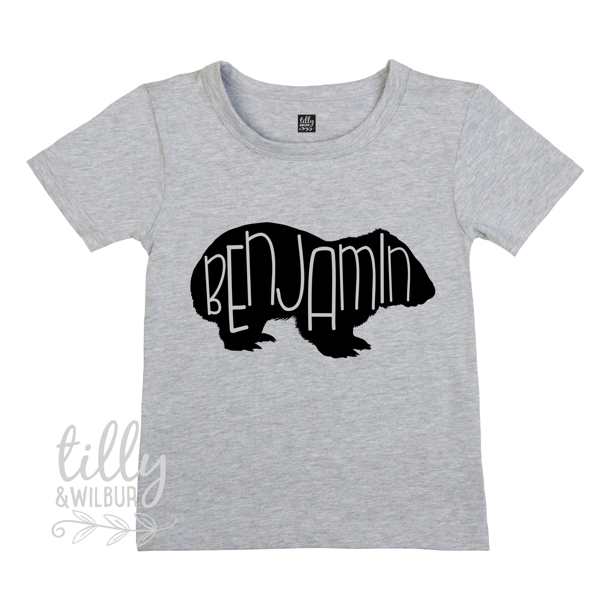 Personalised Wombat T-Shirt For Boys